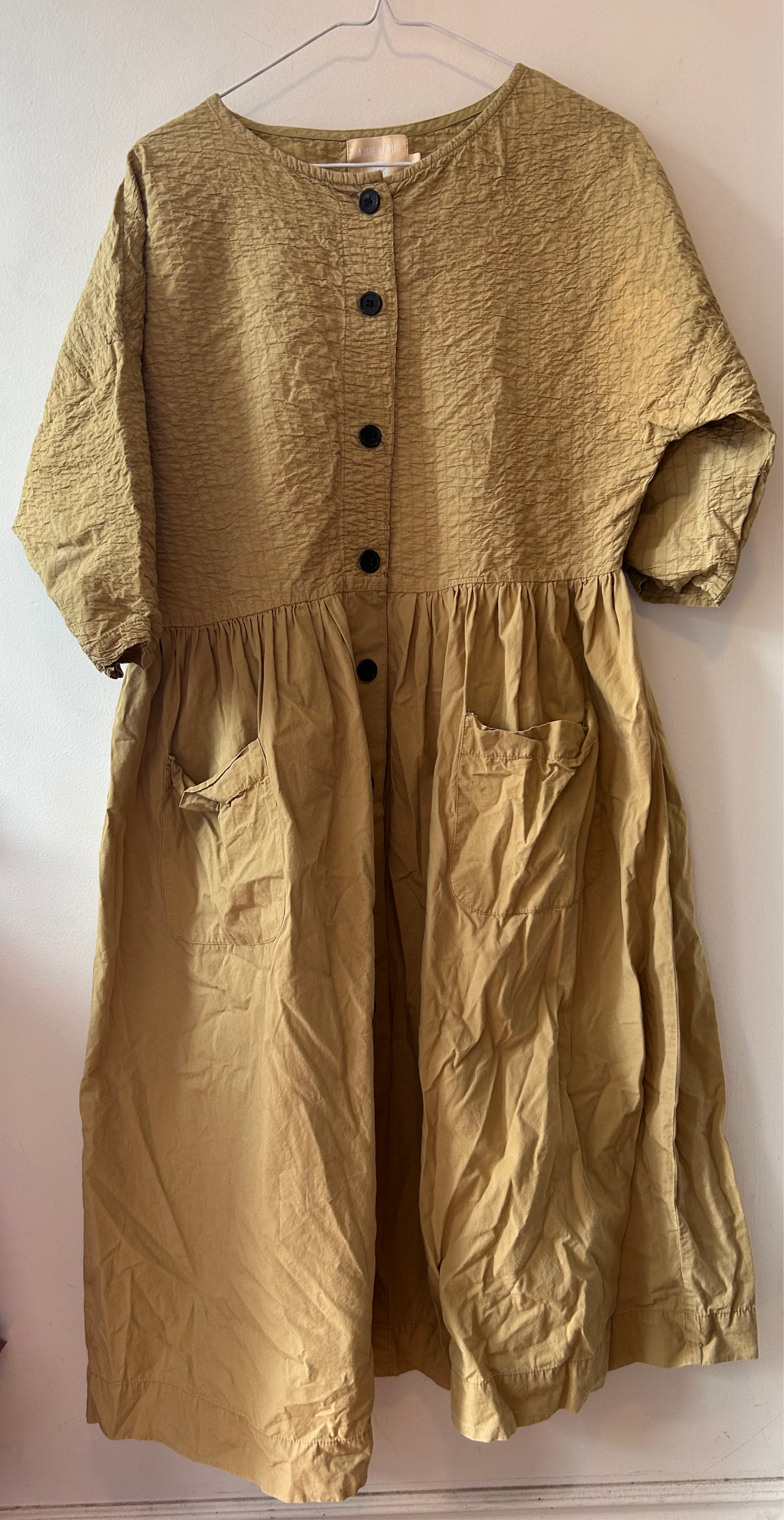 Ajaie Alaie Beige Dress | Women X-Small
