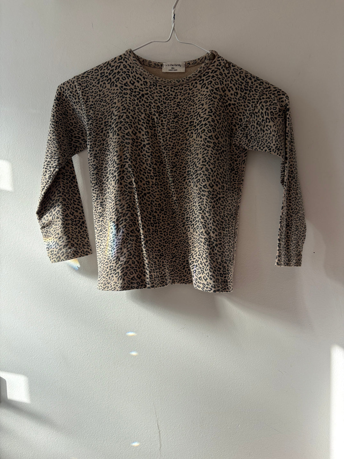 +1 in the Family Leopard Top | 4 Years