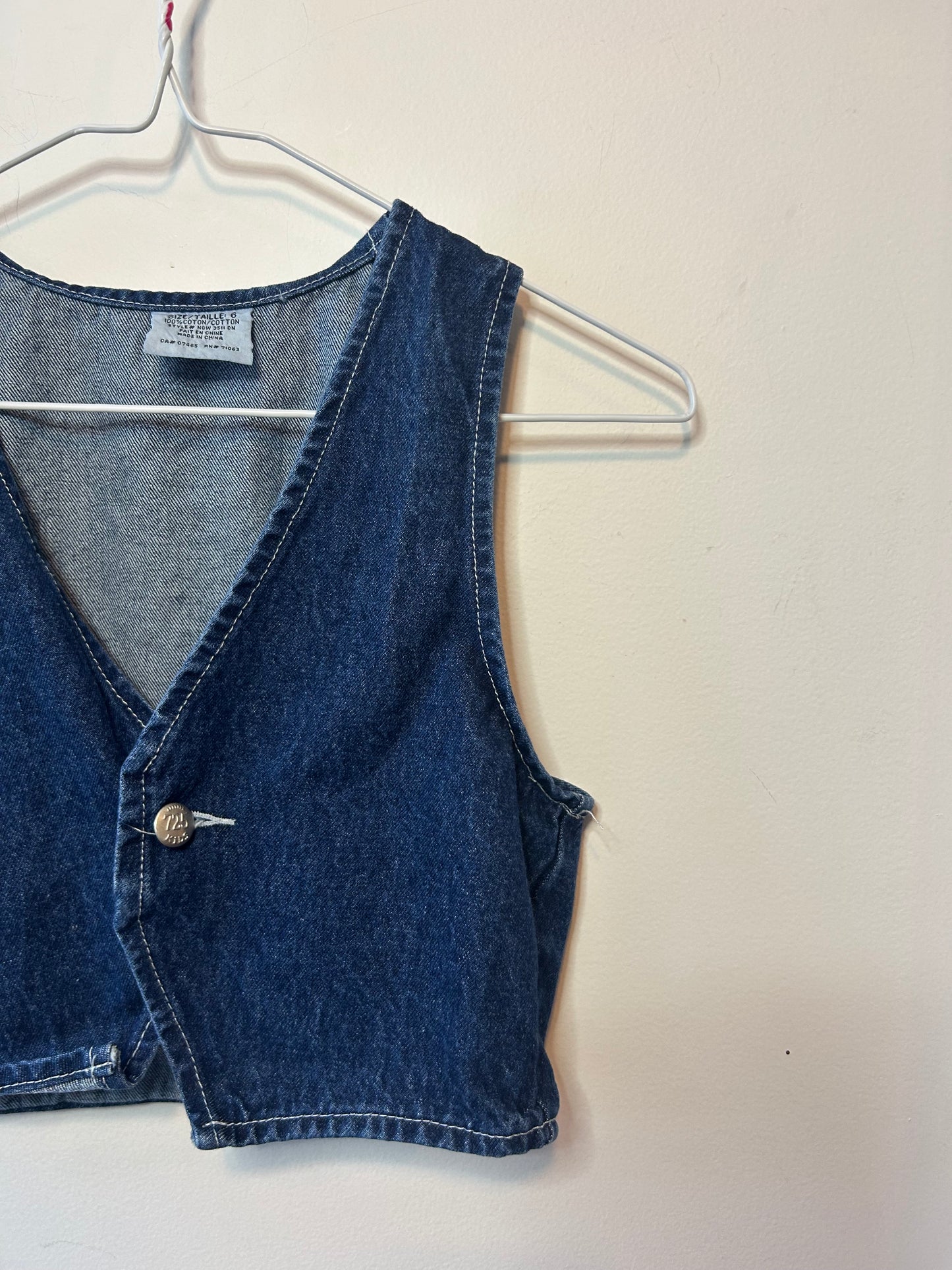 Vintage Denim Vest | 6 Years