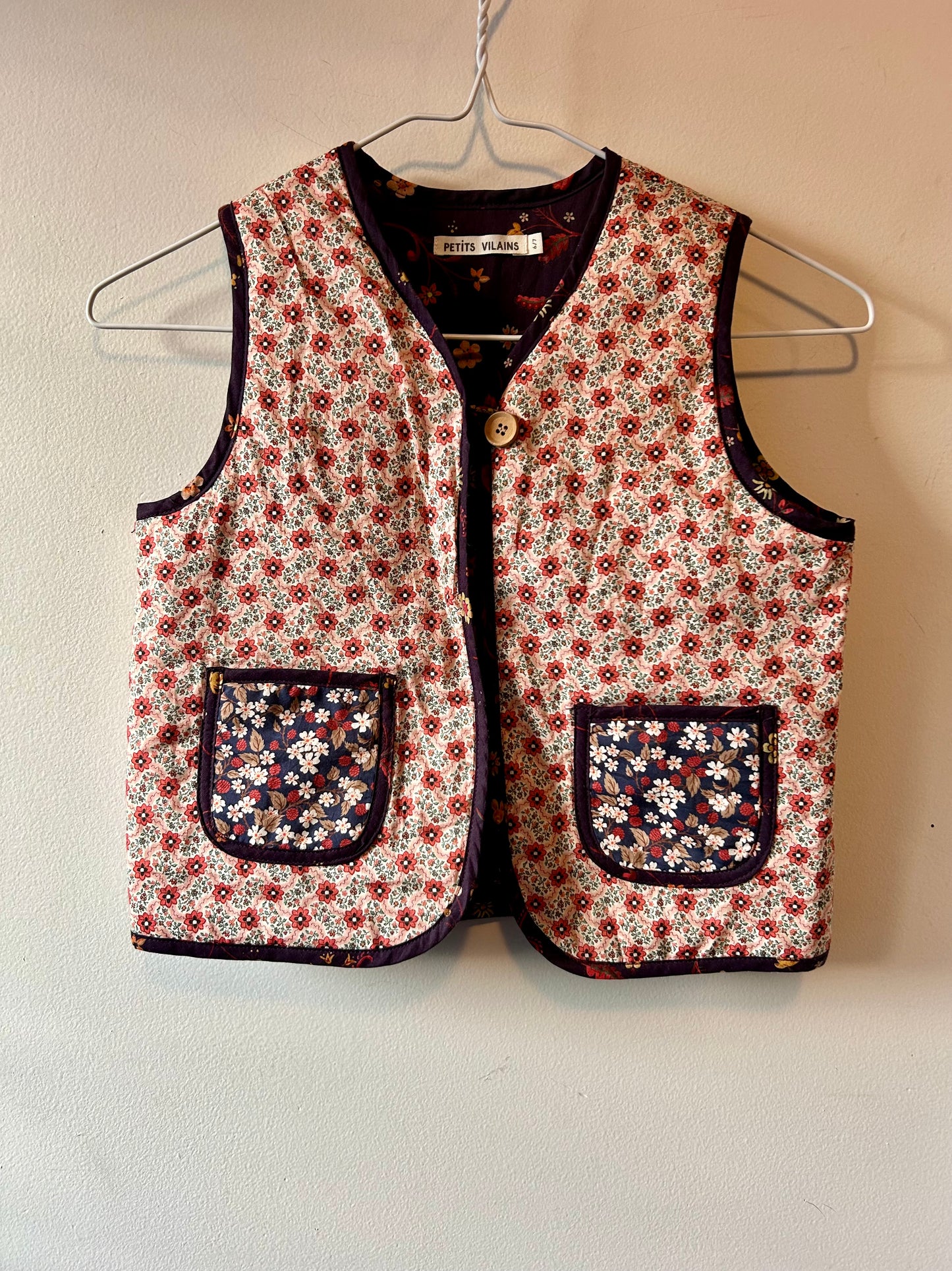 Petits Vilains Floral Vest | 6 Years