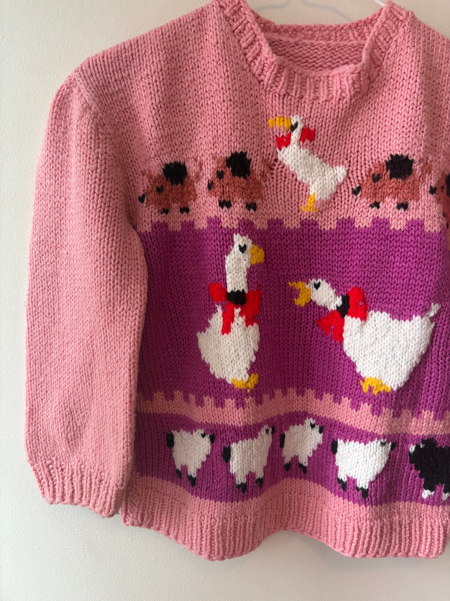 Hand Knit Farm Sweater | 7 Years