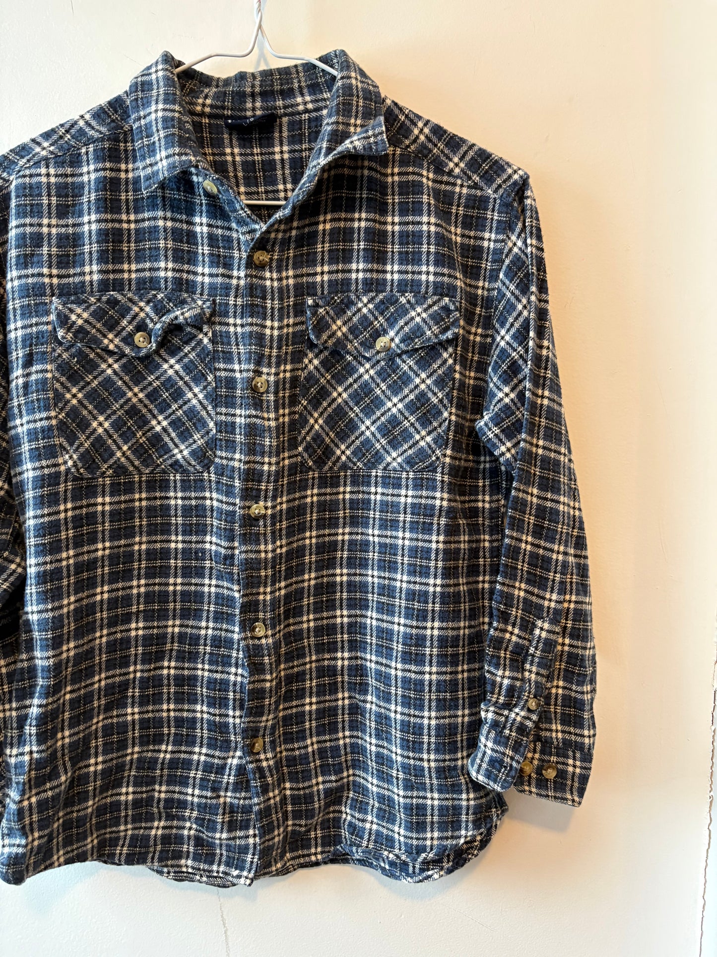 Vintage Blue Plaid Shirt | 10 Years