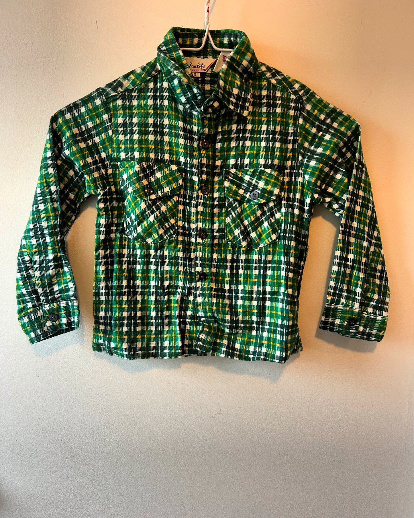 Vintage Button Up Plaid | 4 Years