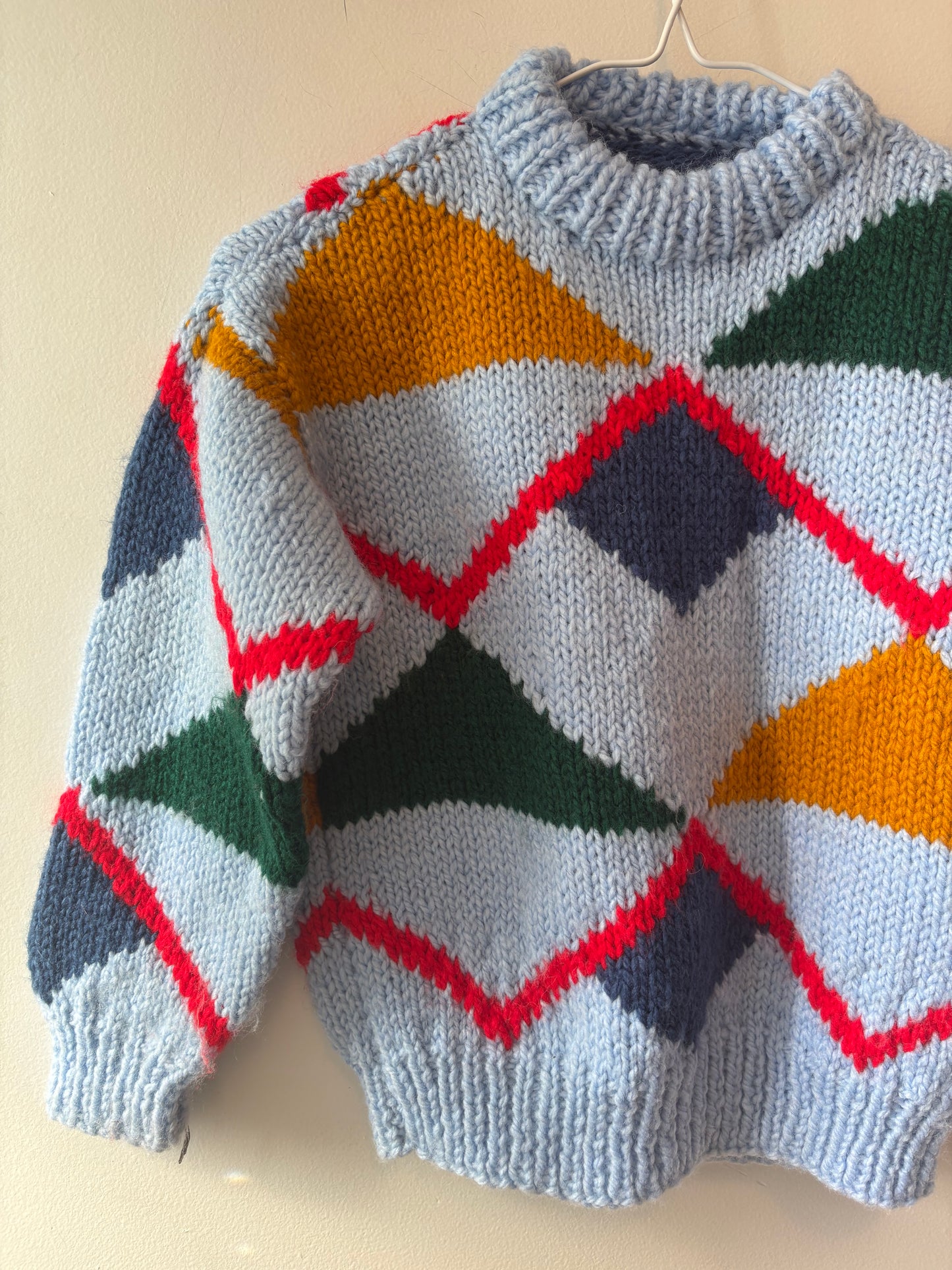 Handknit Abstract Sweater | 6 Years