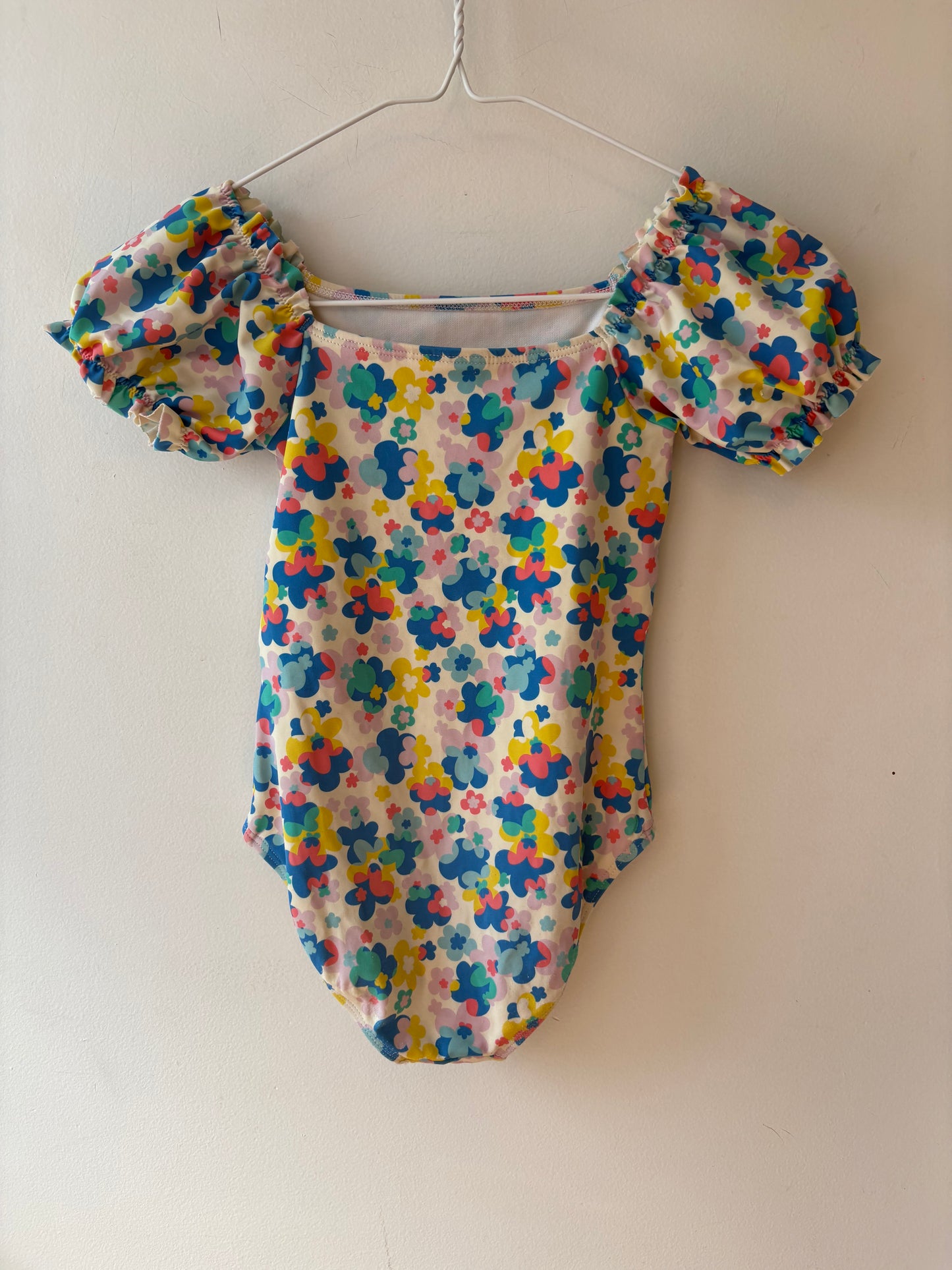 Mini Boden Puff Sleeve Bathing Suit | 8 Years