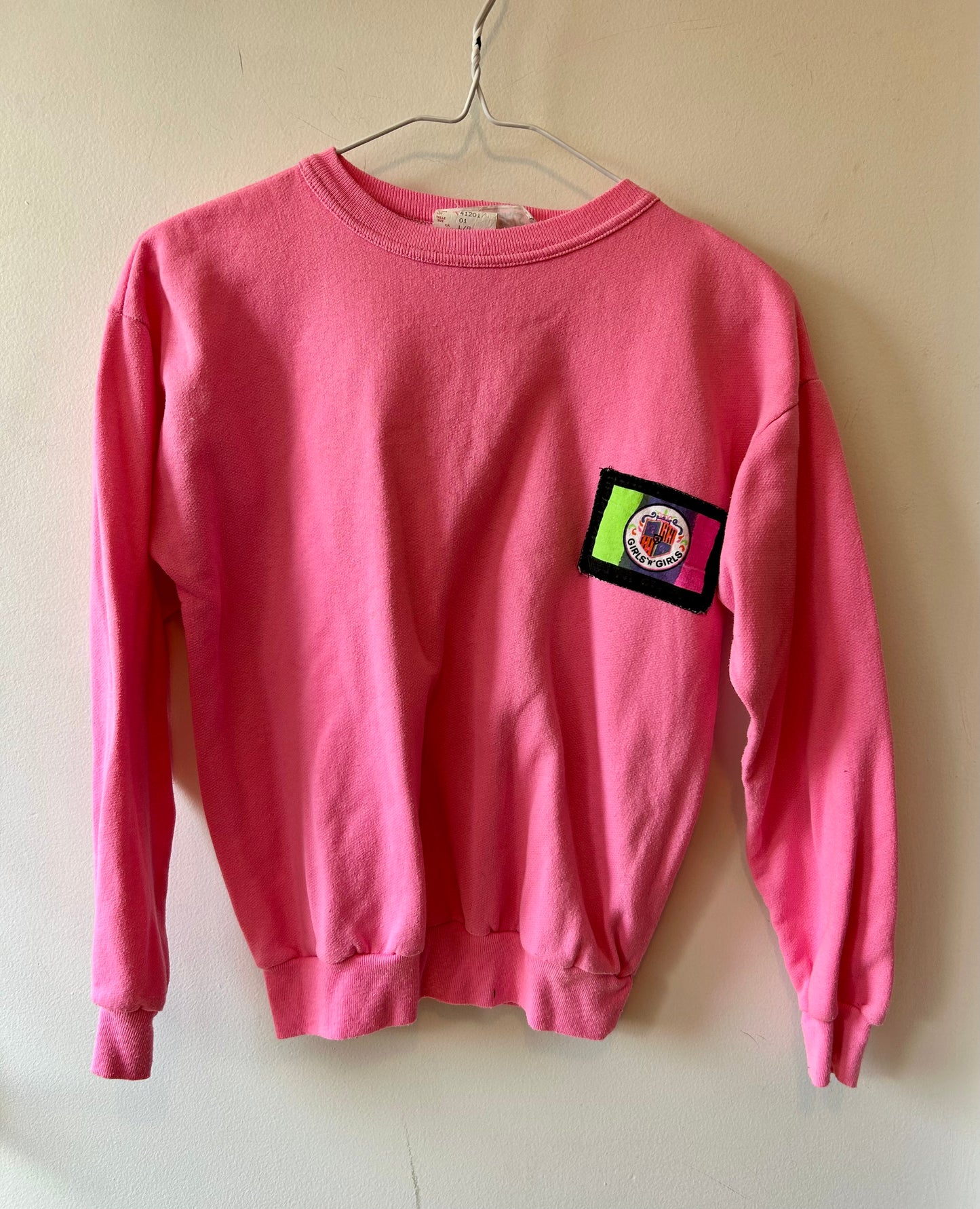 Vintage Girls Pink Sweatshirt | 10 Years