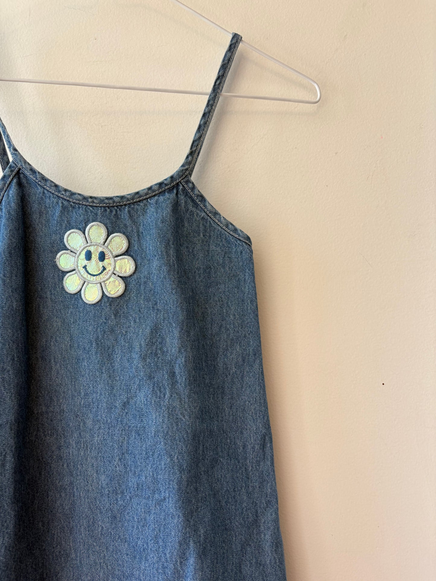 Vintage Smiley Denim Dress | 6 Years