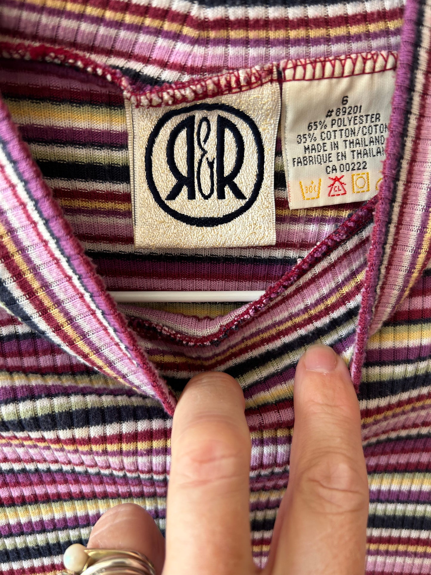 Vintage Striped Turtleneck | 6 Years