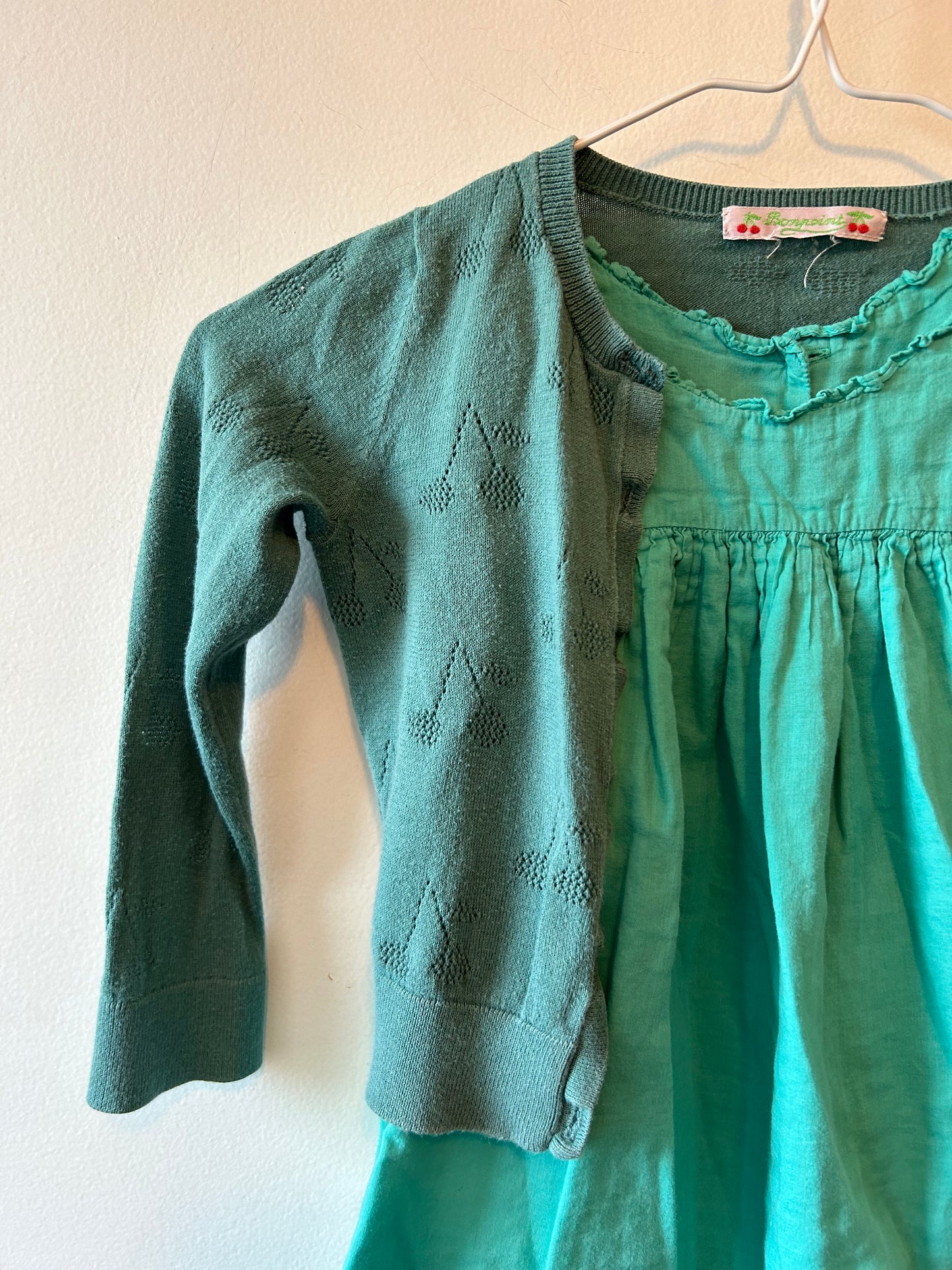 Bonton Dress & Bonpoint Cardi | 2 Years
