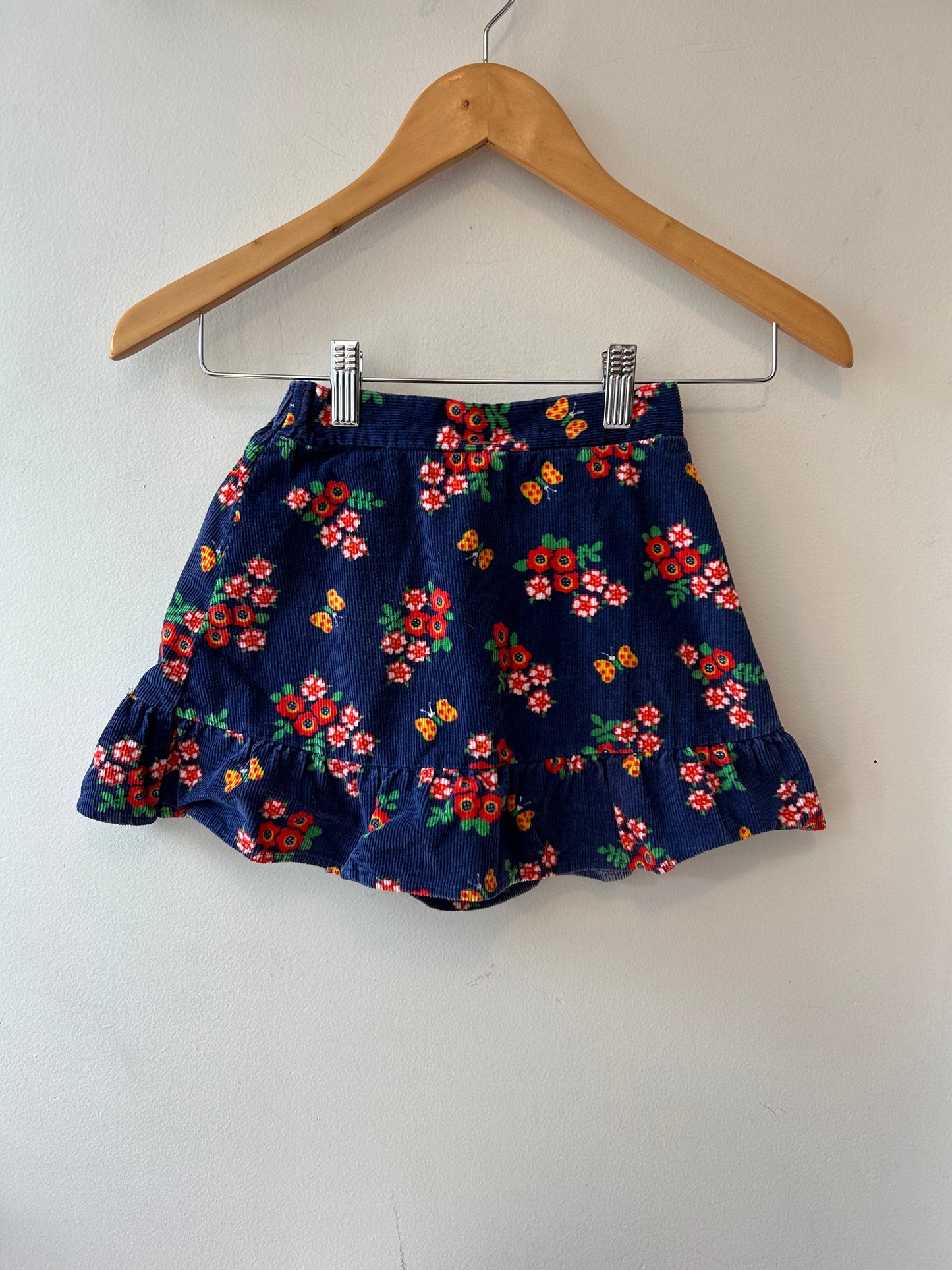 Vintage Cord Floral Skirt (4 Years)