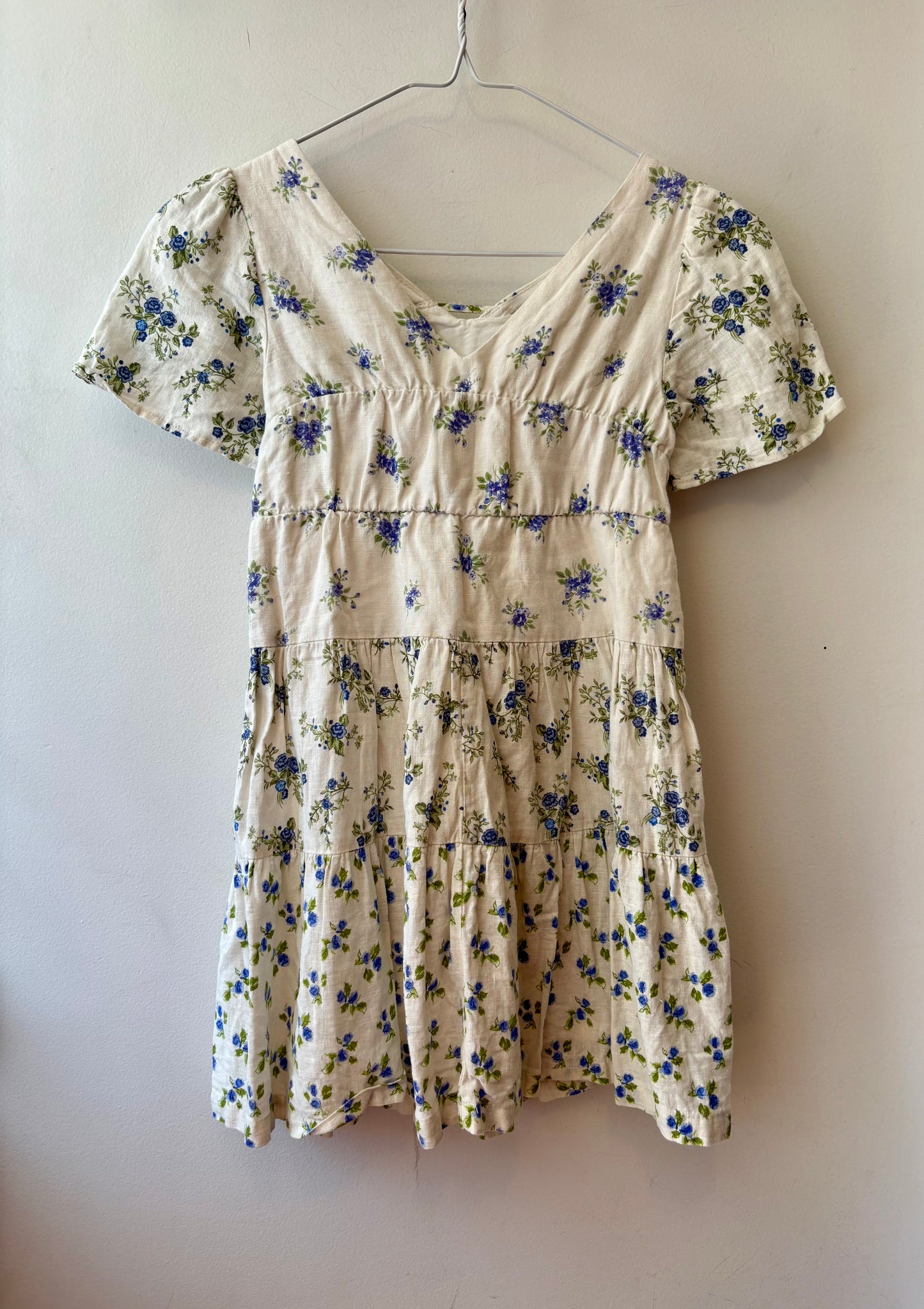 Zara Blue Floral Dress | 8 Years