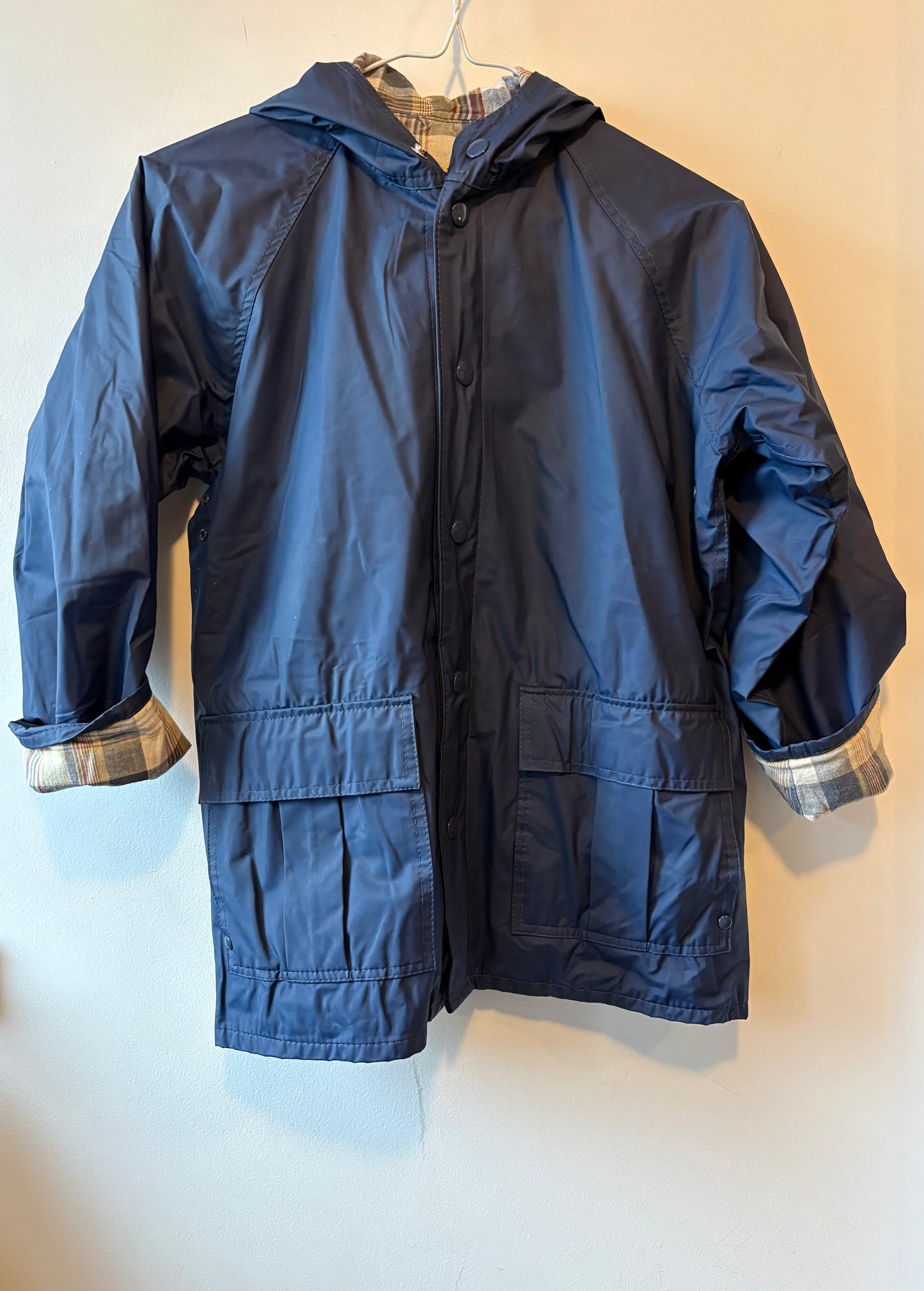 Vintage Plaid Lined Raincoat | 8 Years