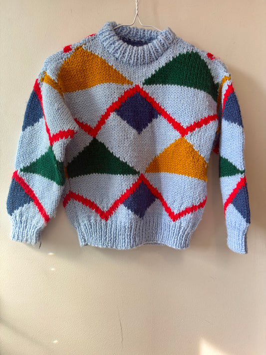 Handknit Abstract Sweater | 6 Years