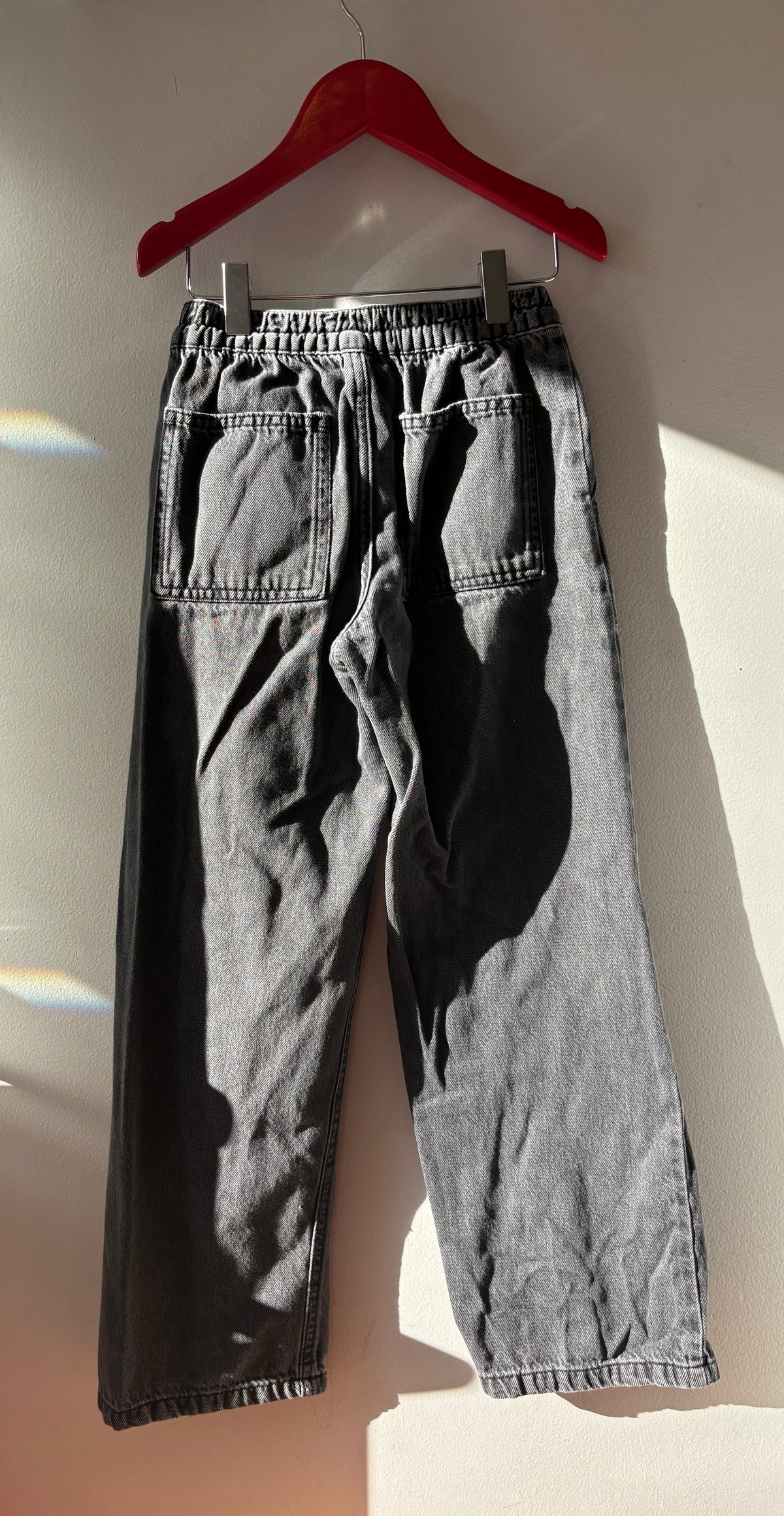 Zara Black Wide Leg Jeans | 8 Years