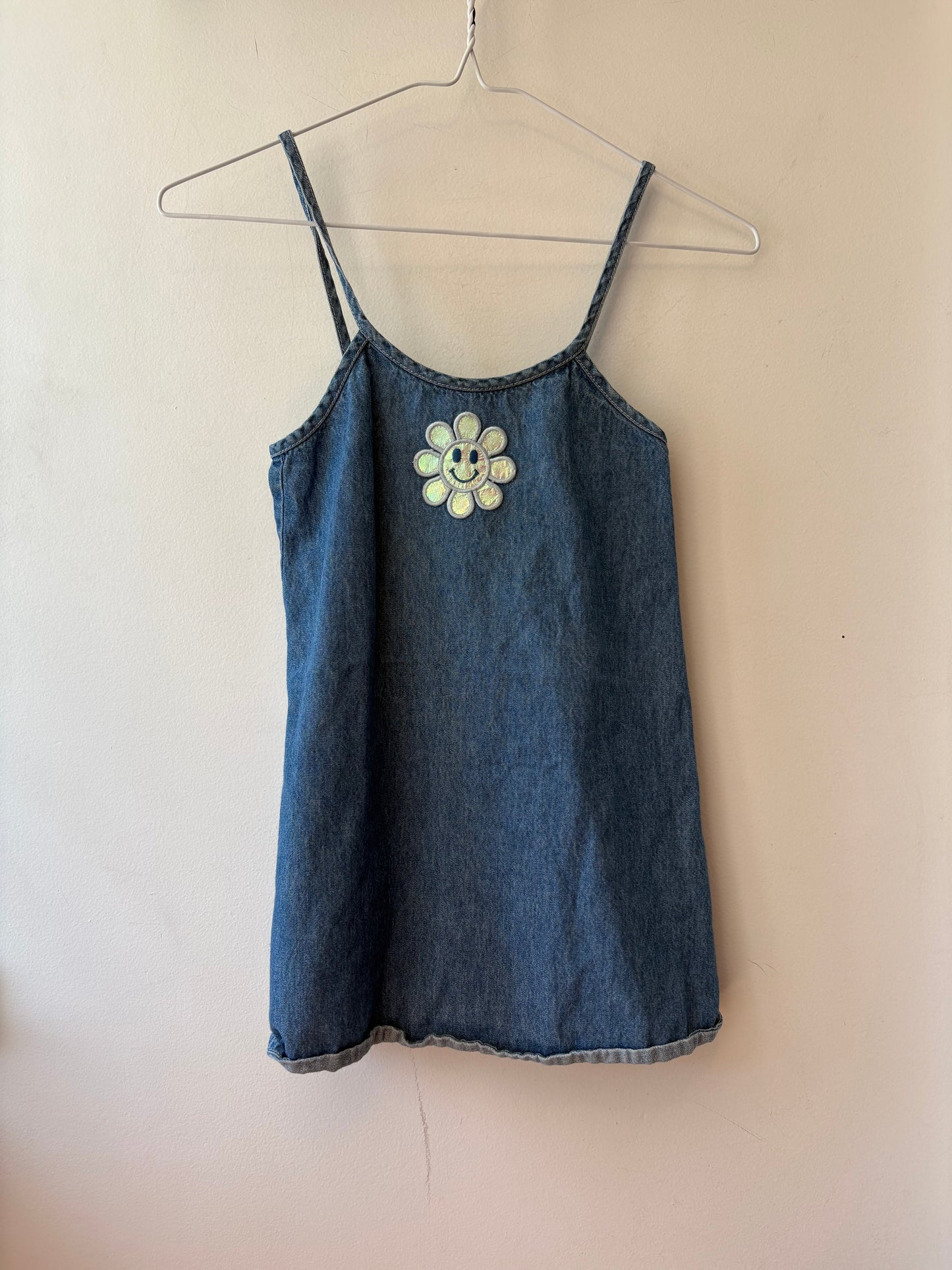 Vintage Smiley Denim Dress | 6 Years