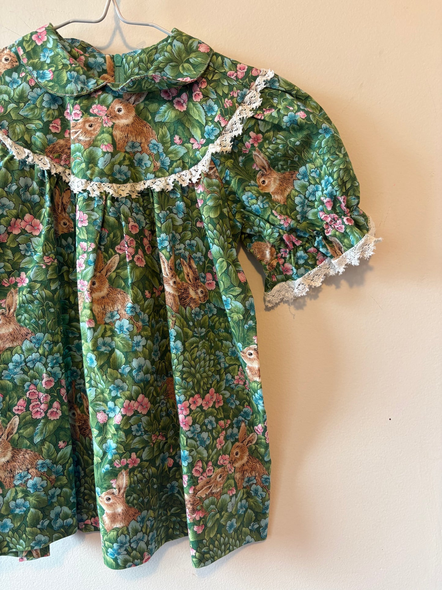 Vintage Green Easter Dress | 18M