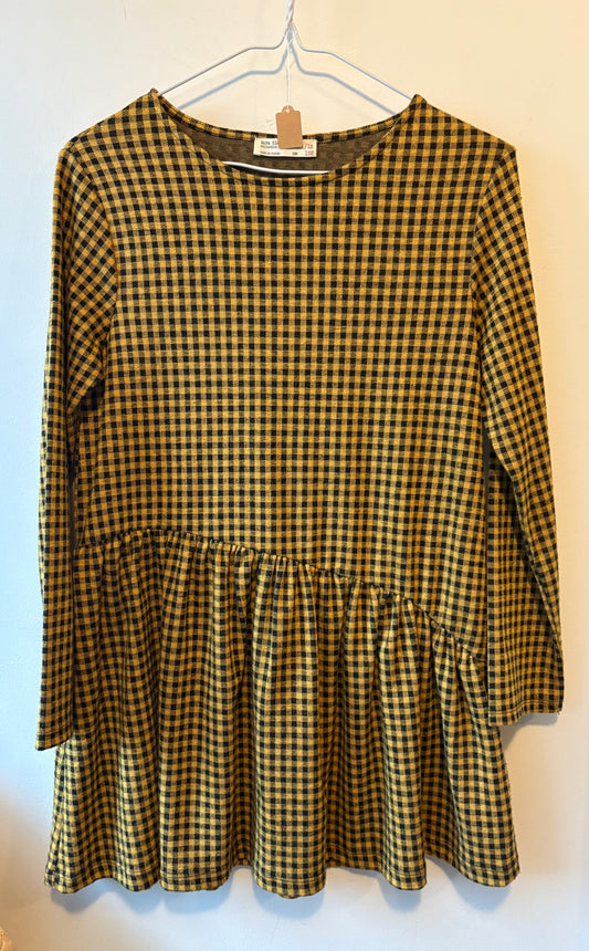 Zara Golden Gingham Dress | 11 Years