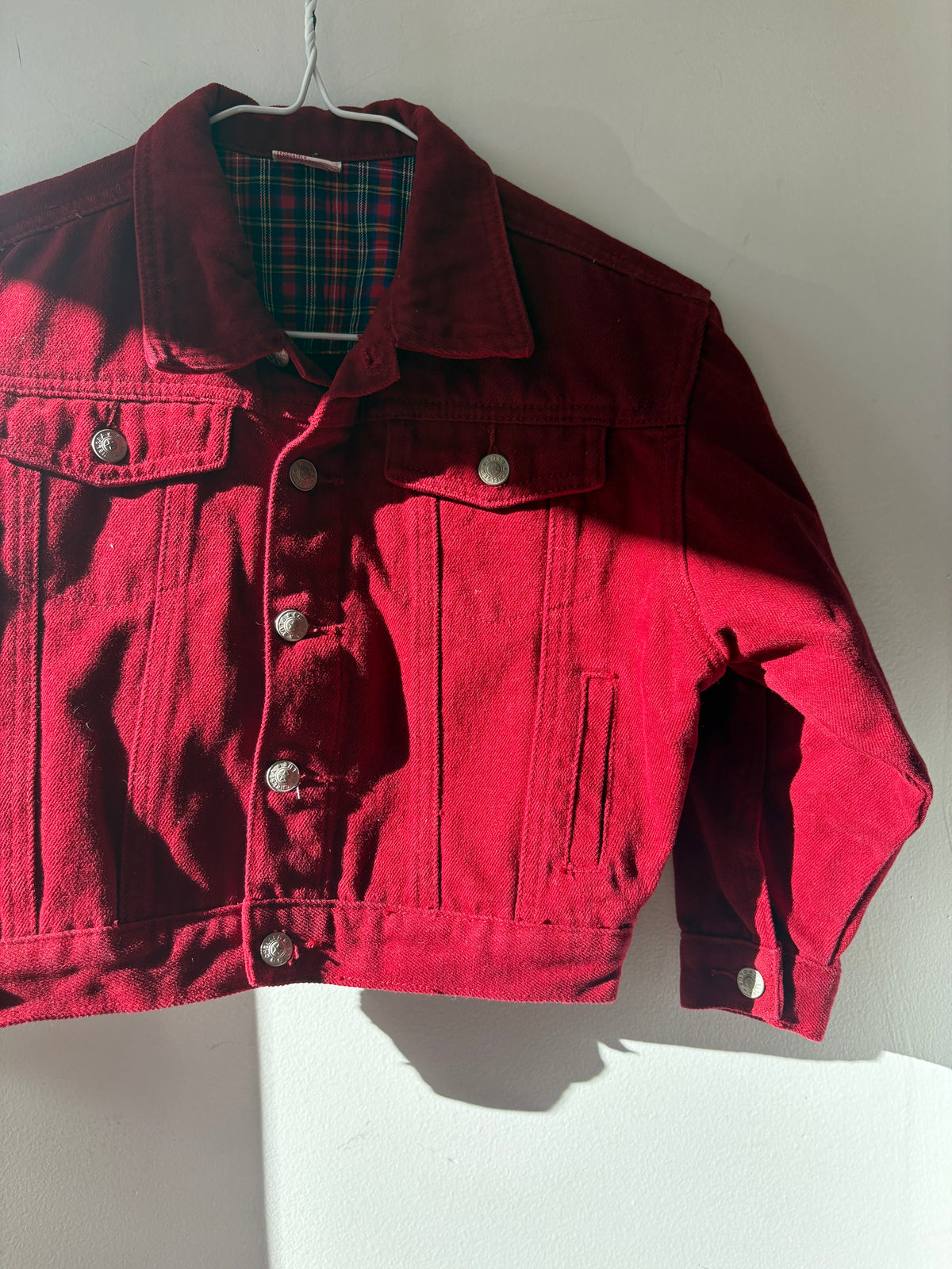 Vintage Red Denim Jacket | 6 Years