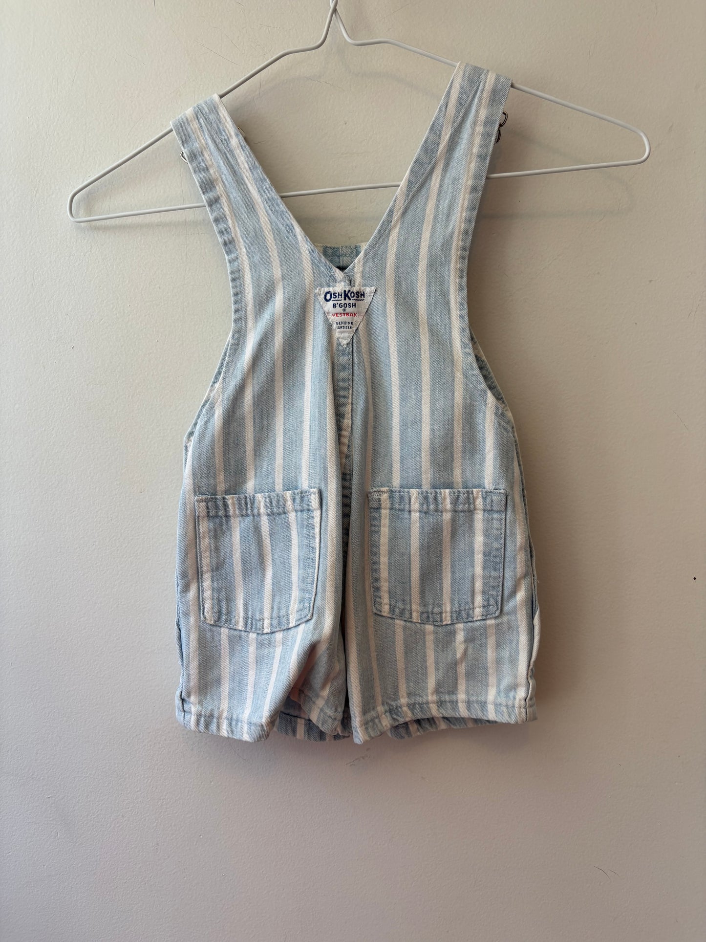 Vintage Oshkosh Striped Shortalls | 18M