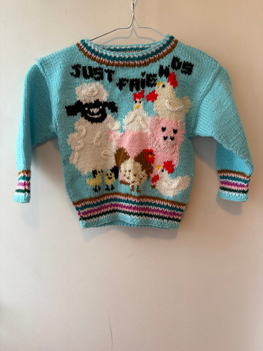Hand knit Just Friends Sweater | 4 Years
