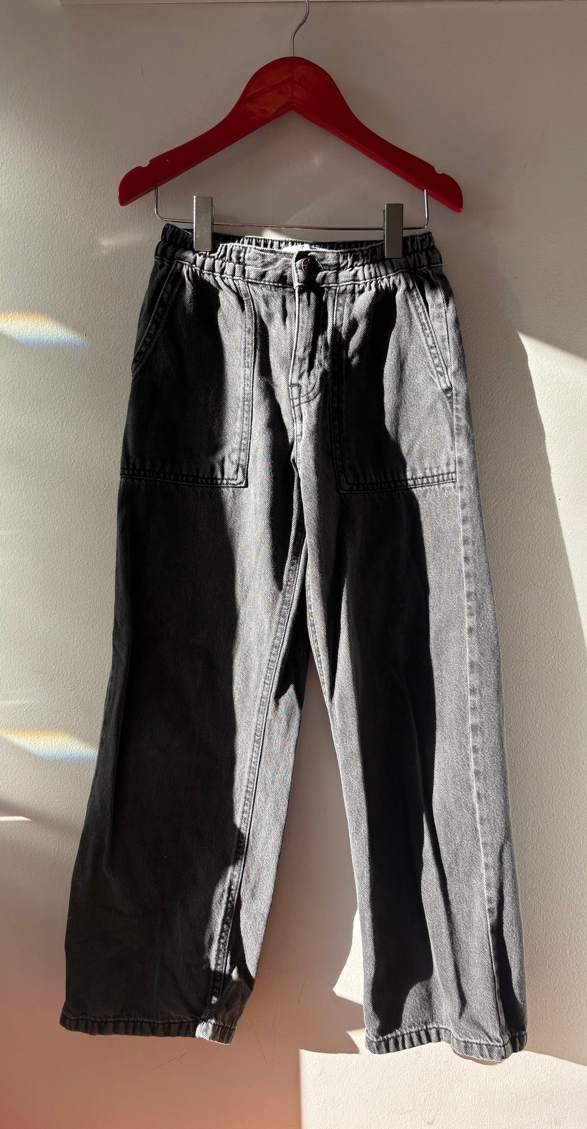 Zara Black Wide Leg Jeans | 8 Years