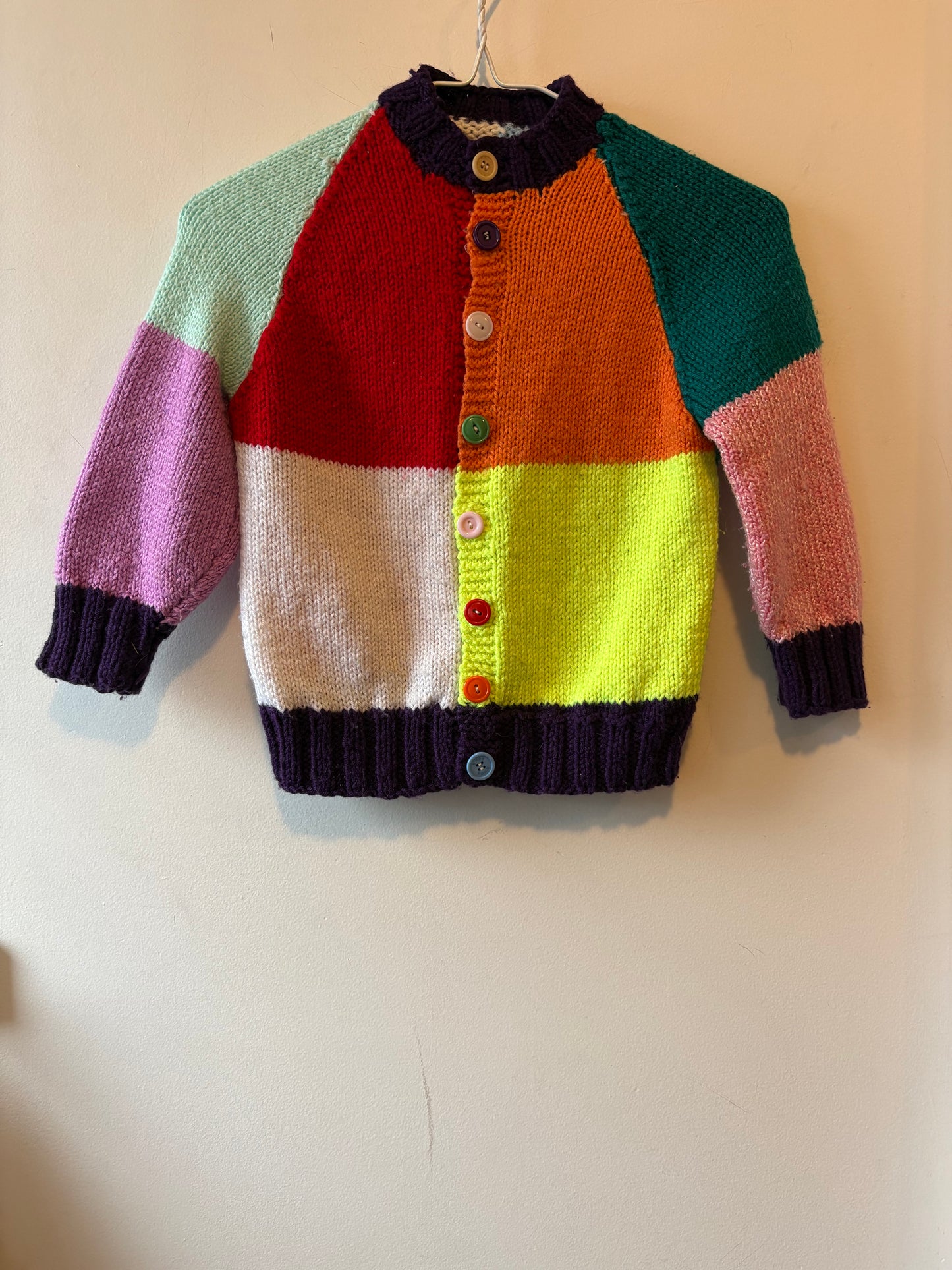 Hand Knit Colour Sweater | 6 Years