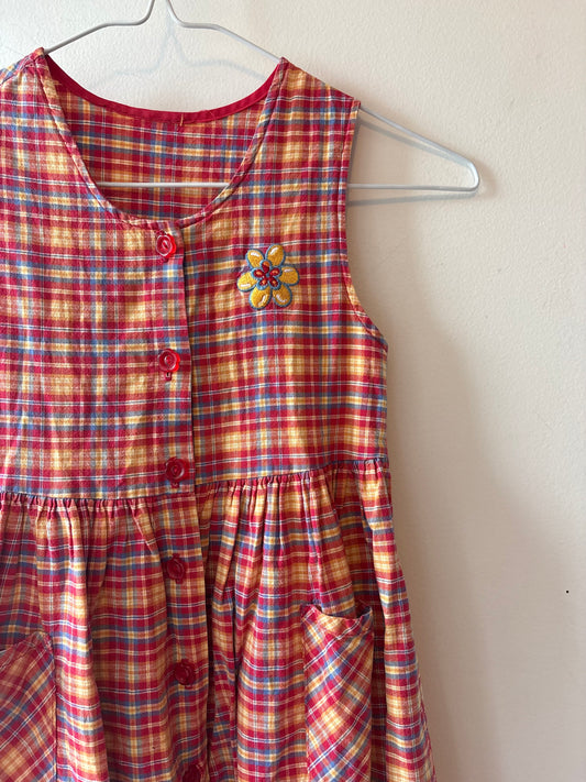 Vintage Summer Plaid Dress | 7 Years