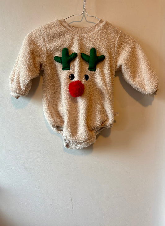 Rudolph Onesie | 6 mnths