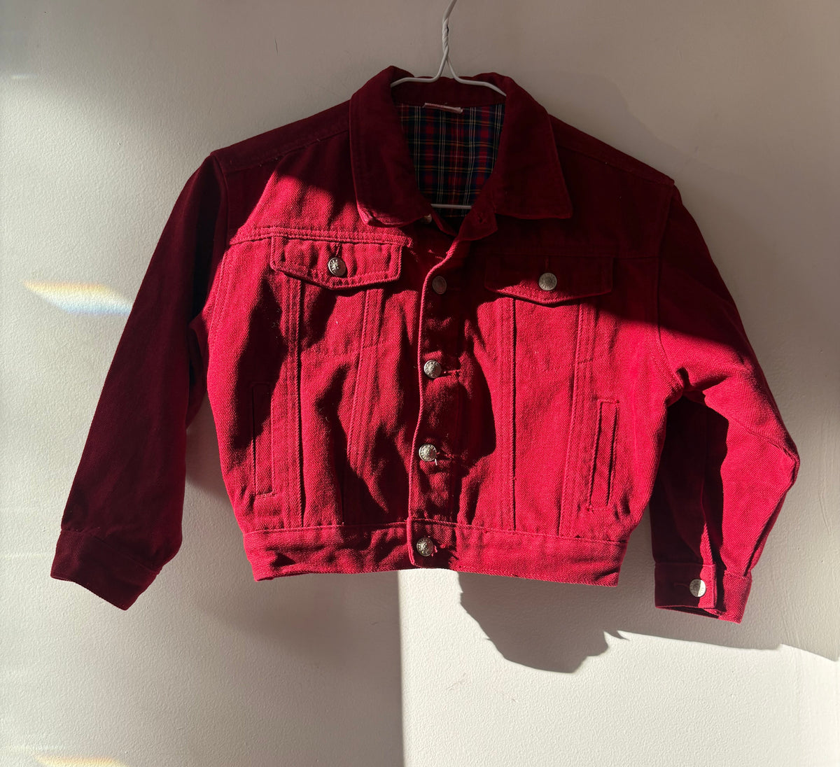 Vintage Red Denim Jacket | 6 Years