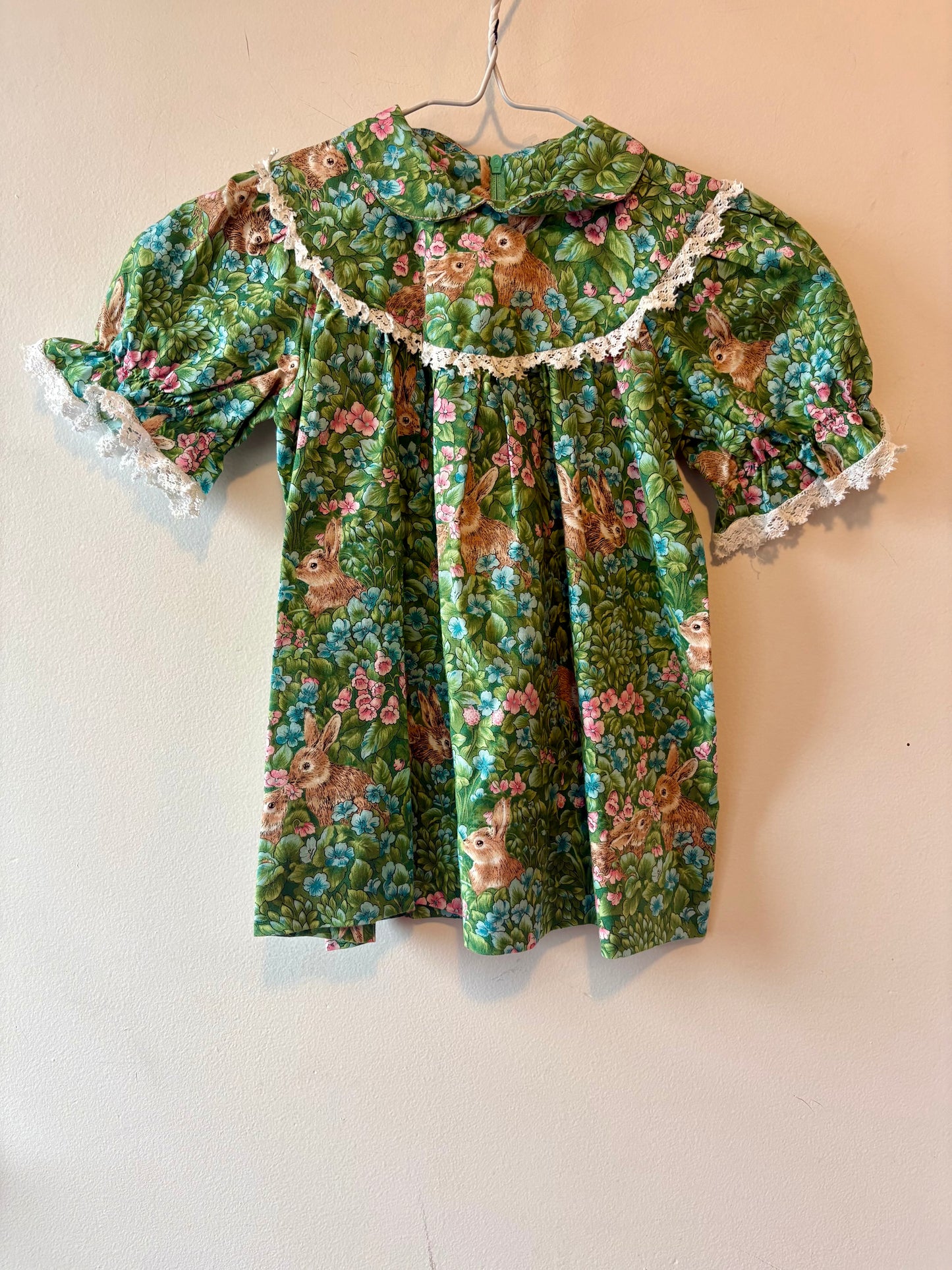 Vintage Green Easter Dress | 18M