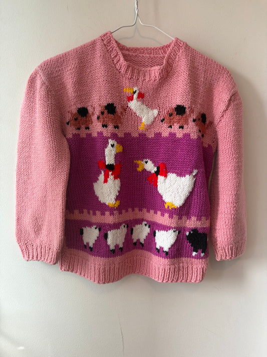 Hand Knit Farm Sweater | 7 Years