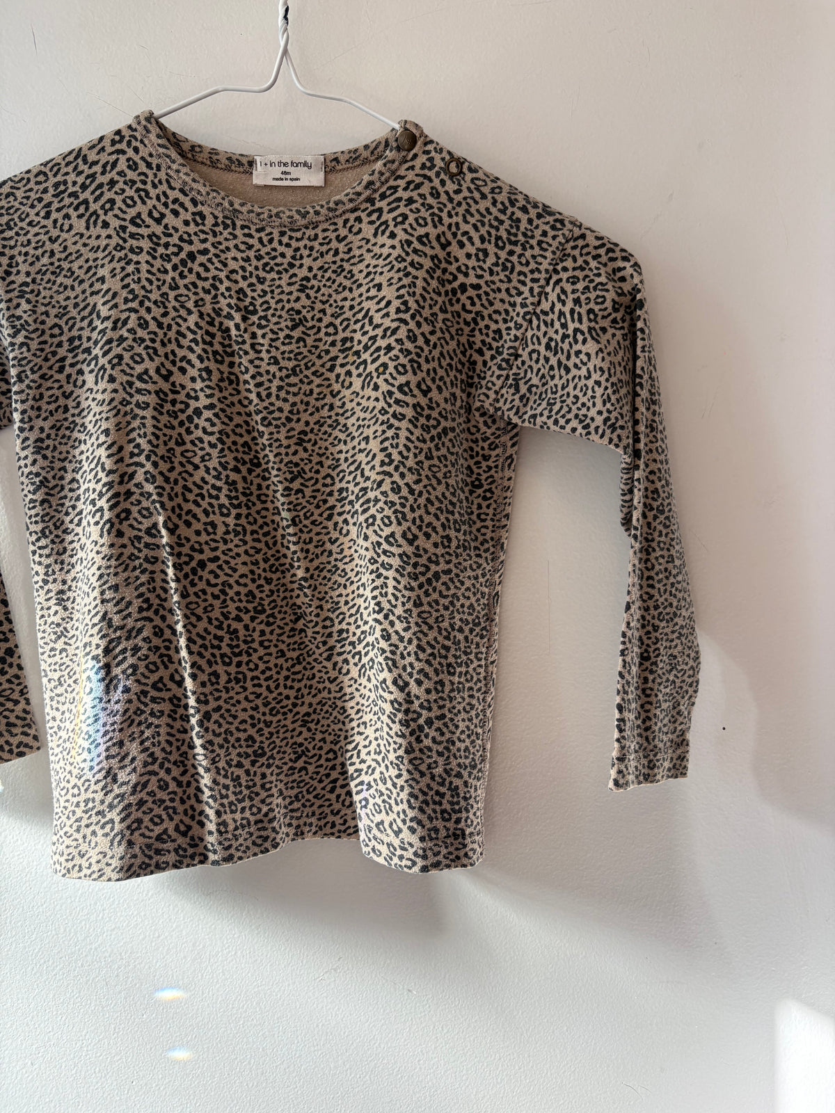 +1 in the Family Leopard Top | 4 Years