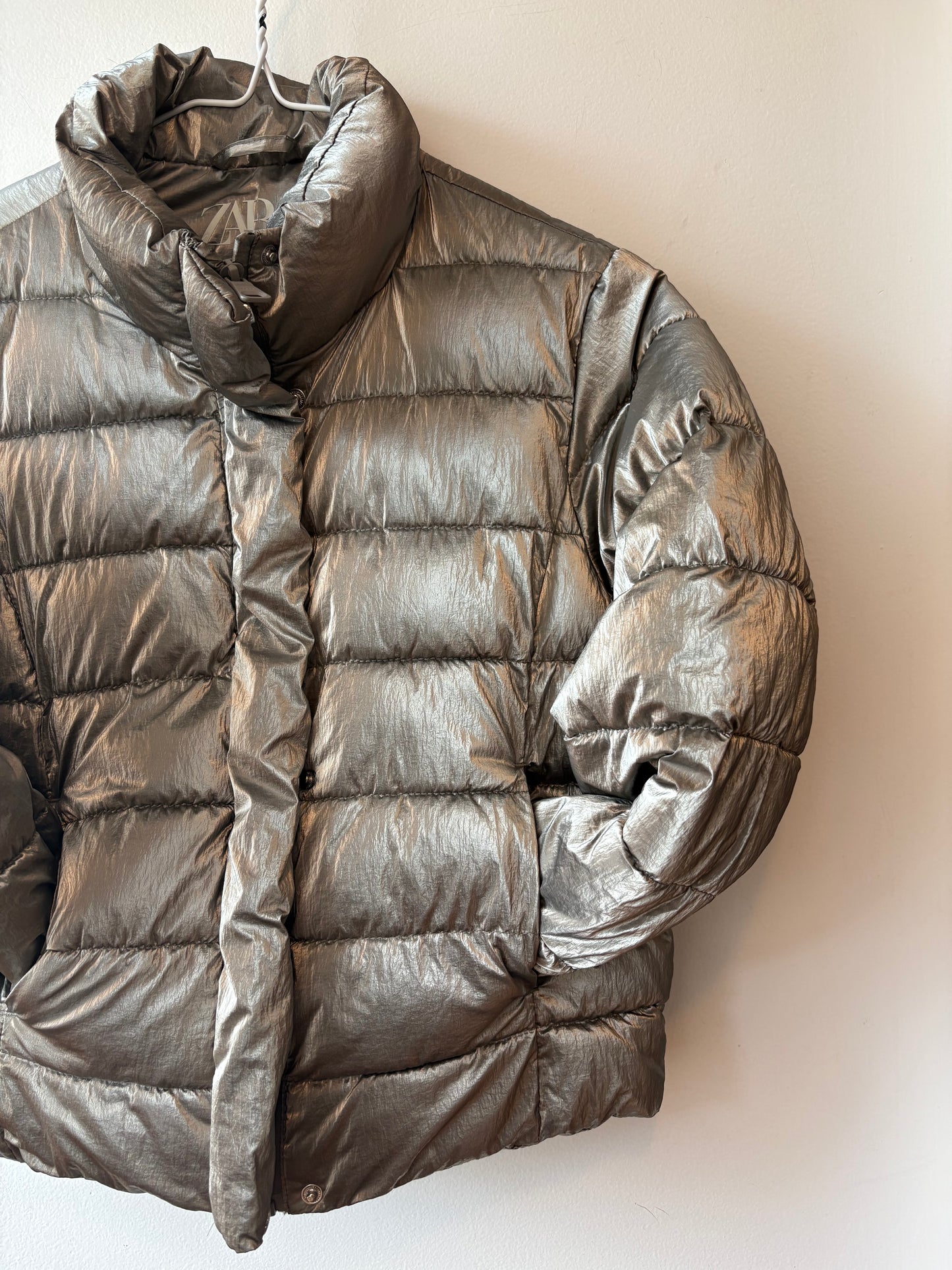 Zara Silver Puffer | 8 Years