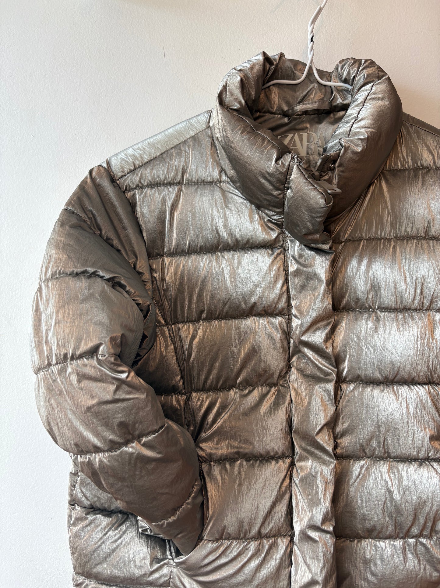 Zara Silver Puffer | 8 Years