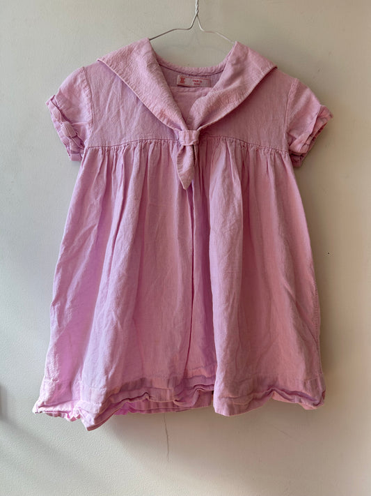 Handmade Pink Sailor Dress (4 Years)