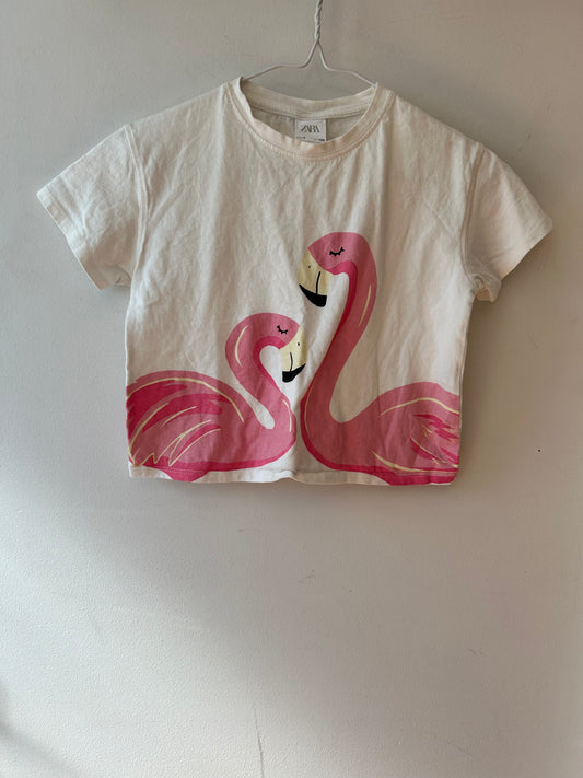 Zara Flamingo Tee (7 Years)