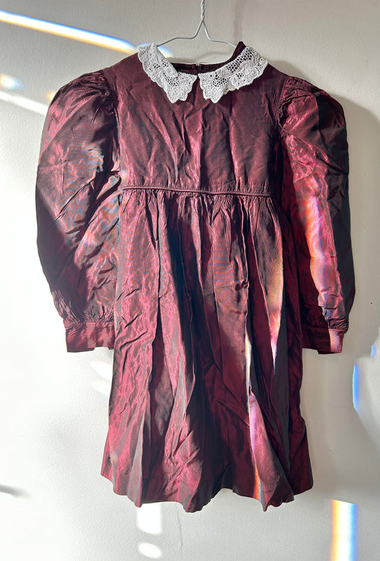 Vintage Burgundy Dress (4 Years)